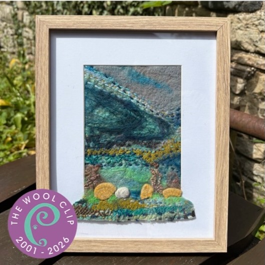 Handstitched and Felted Landscape Picture (25th Anniversary)