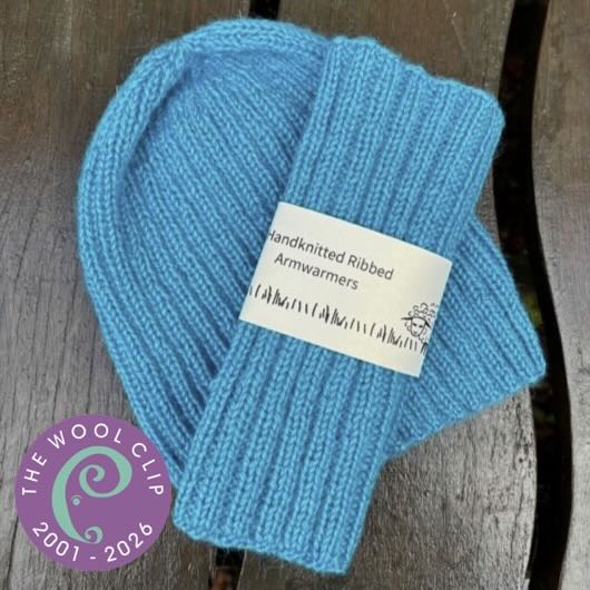 Handknitted Ribbed Beanie & Armwarmers (25th Anniversary)