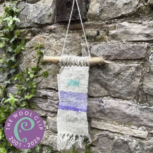 Handwoven Picture, with Lavender Insert (25th Anniversary)