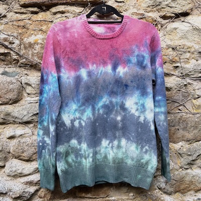 Hand Dyed Round Neck Sweater