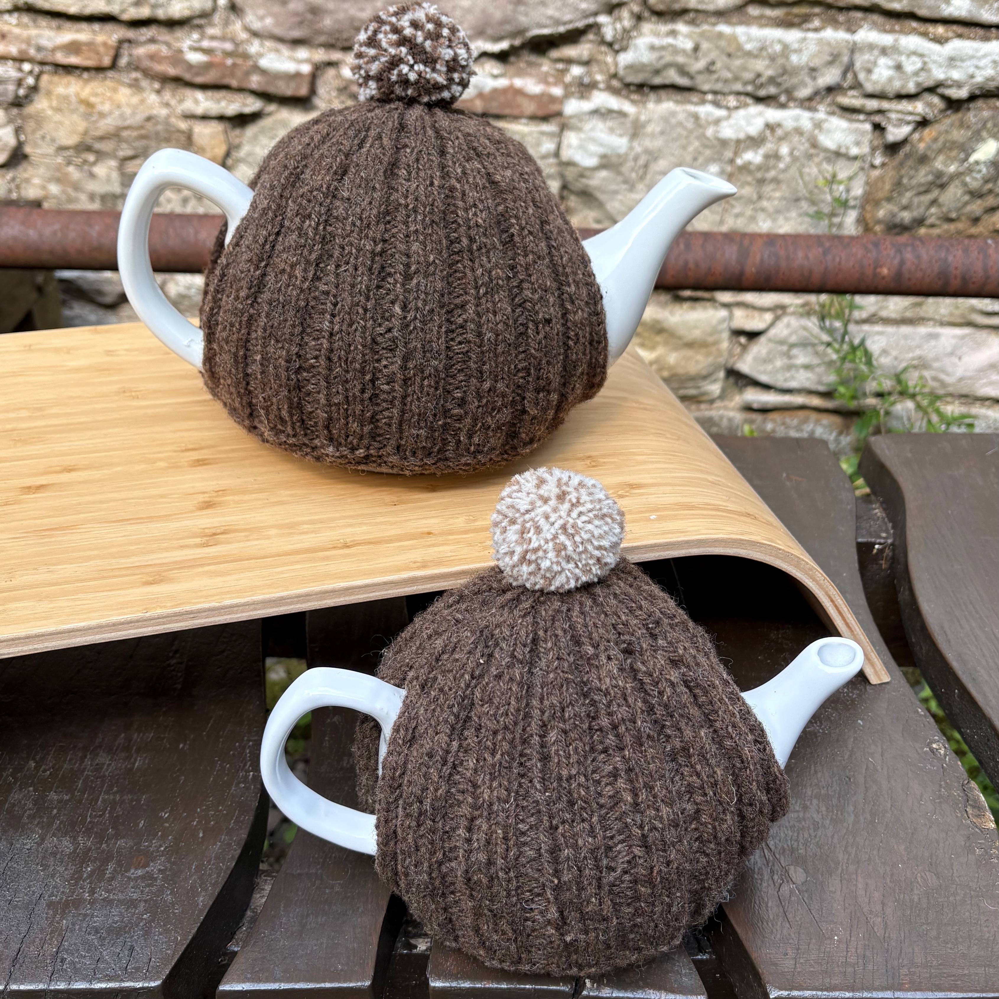 Handknitted Tea Cosy, in local wool