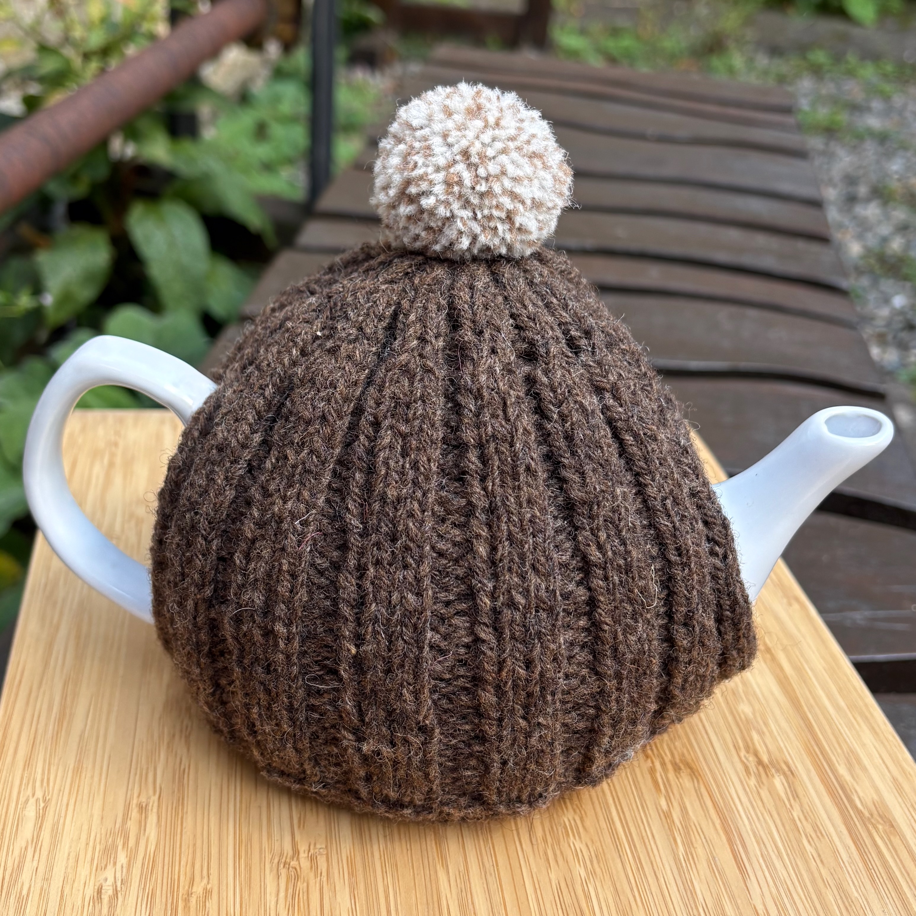 Handknitted Tea Cosy, in local wool