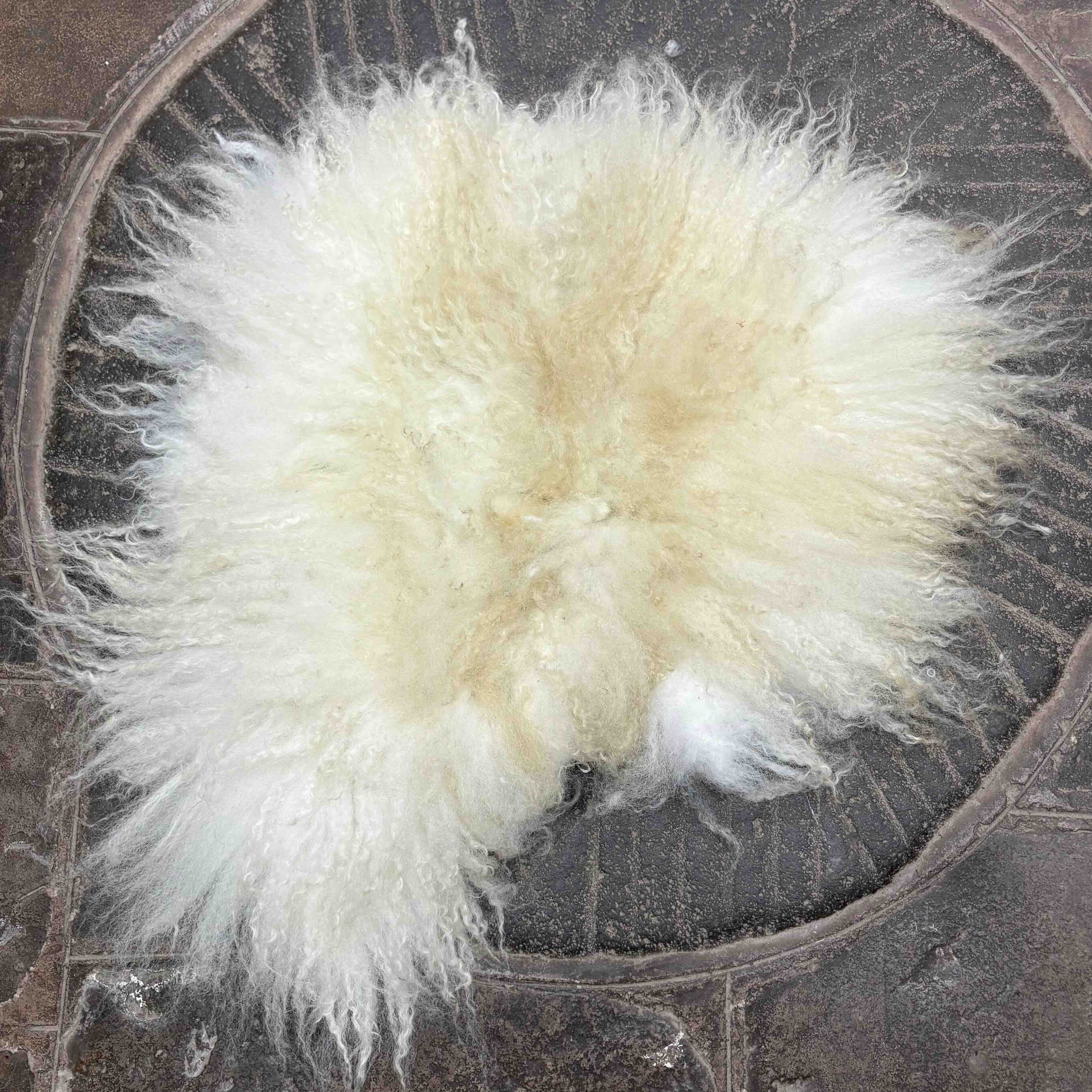 Handfelted Fleece Rug - Valais Blacknose