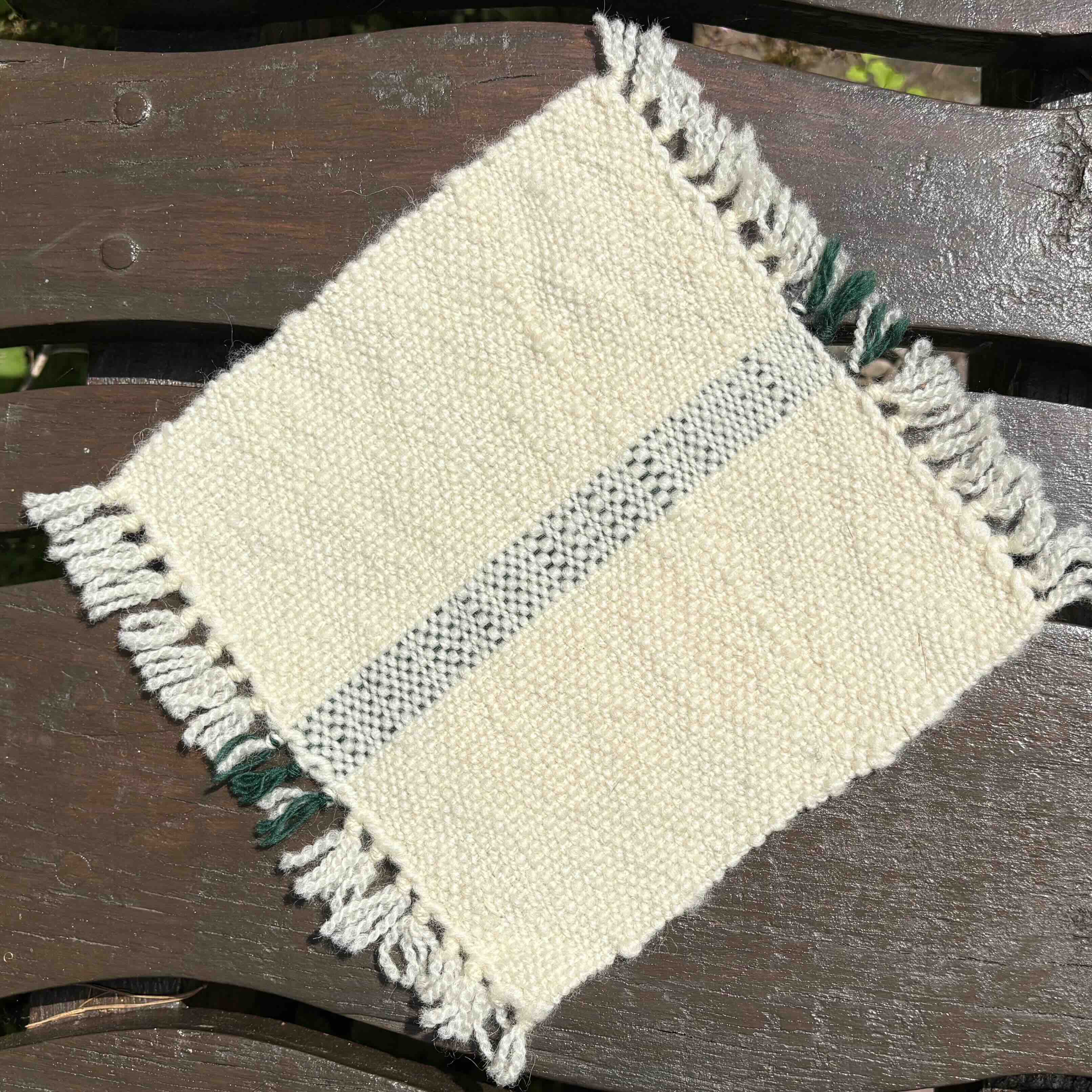 Handspun and Hand Woven Mat