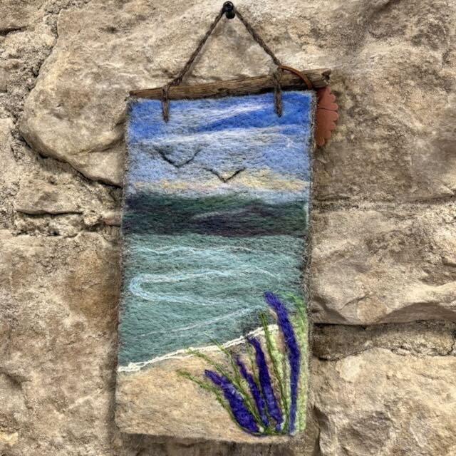 Needlefelted Picture - Beach Scene