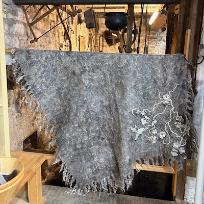 Hand Felted Wool Blanket