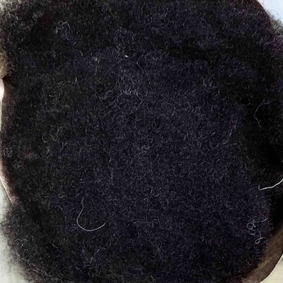 Naturally Coloured, Scoured & Carded Fleece (100g)
