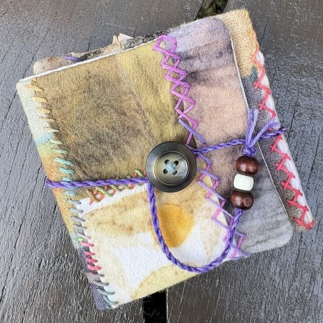 Eco Printed 'Hussif' Patched Needle Case