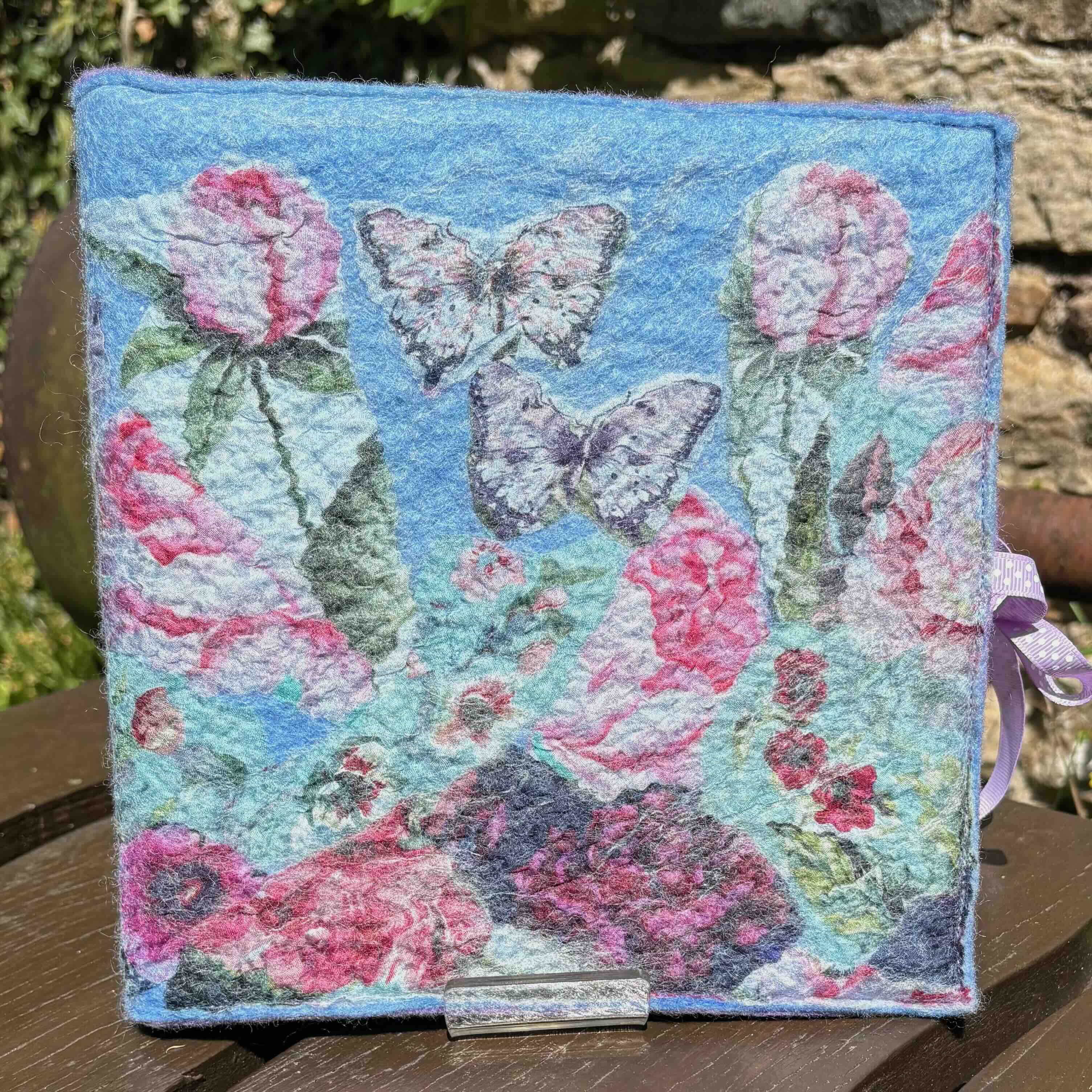 Nuno Felted Journal, Square