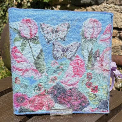 Nuno Felted Journal, Square