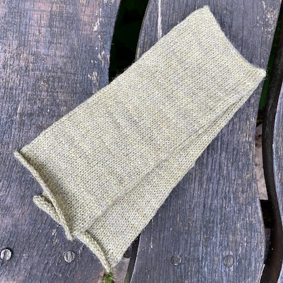 Handframed Knitwear Wristwarmers - Naturals