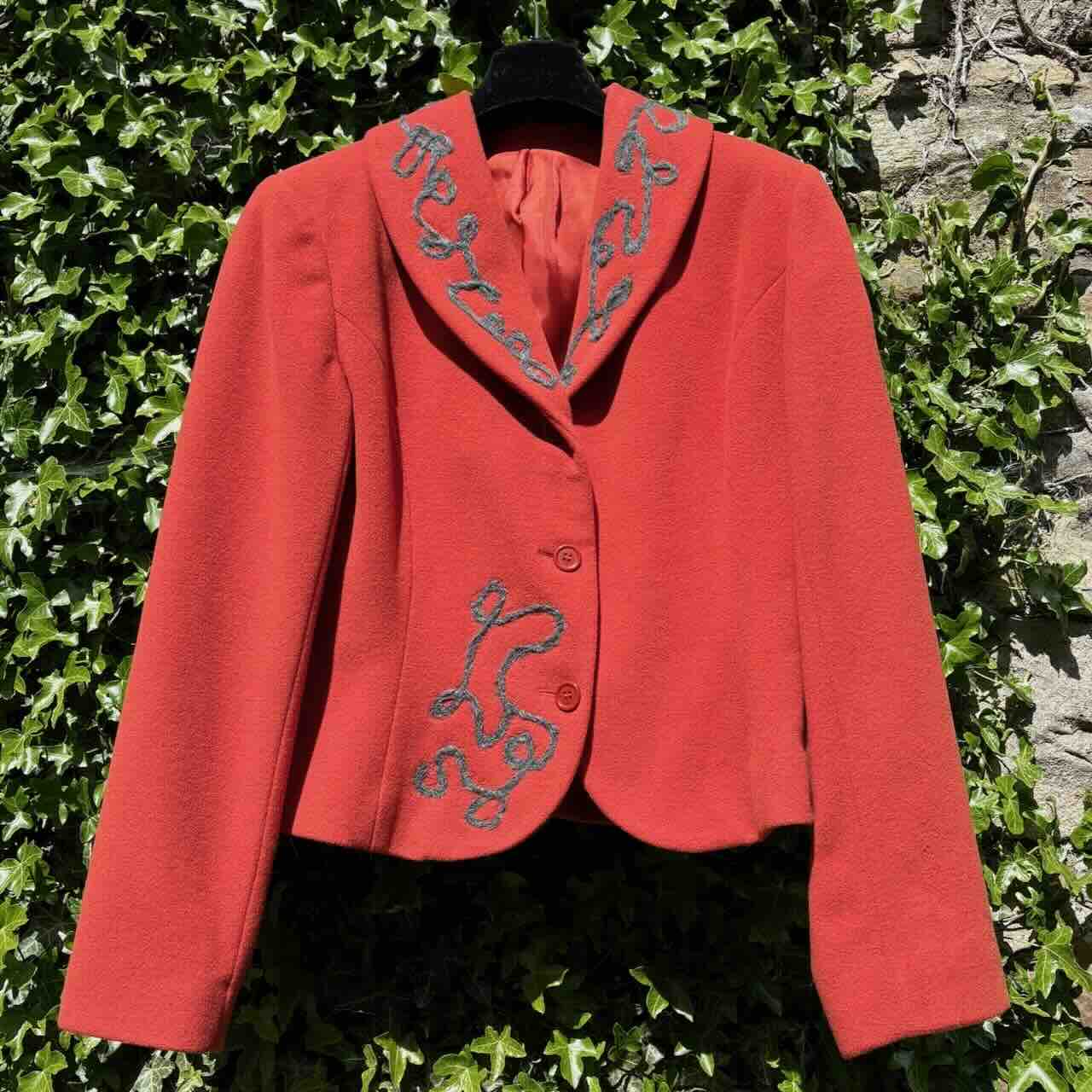 Upcycled Ladies' Jacket - Burnt Orange