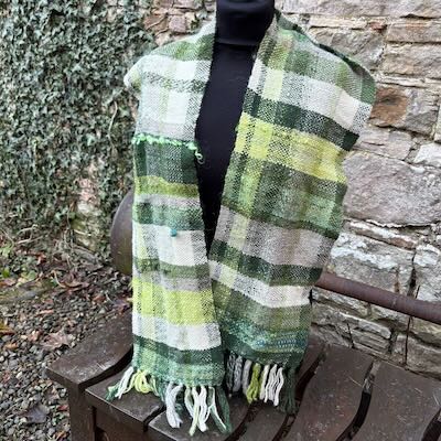 Handspun and Handwoven Scarf