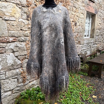 Handfelted Poncho
