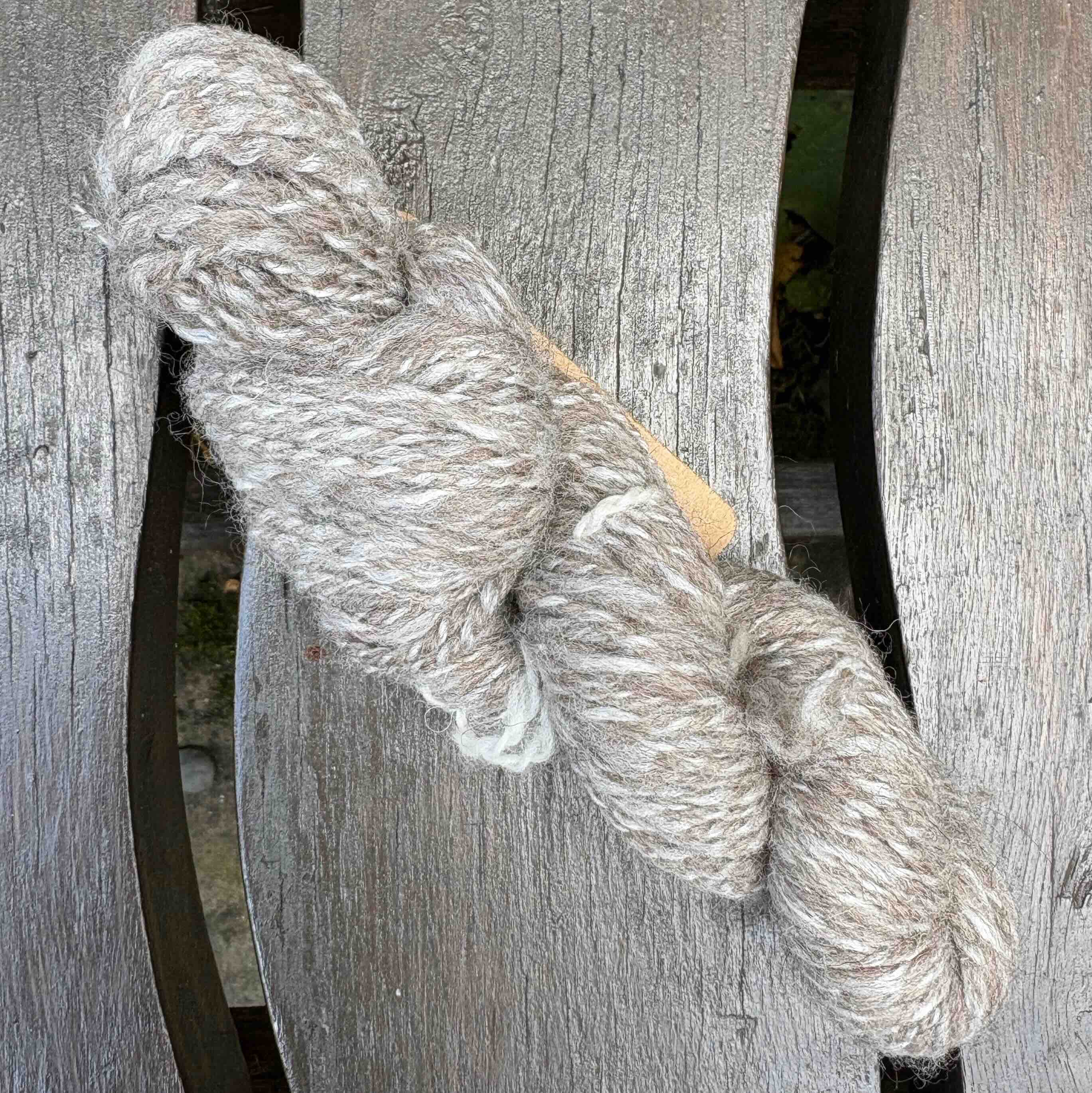 Handspun Native Breed Yarn, with Silk